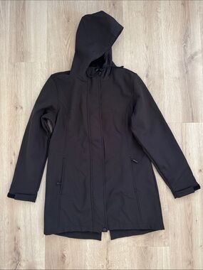 Outdoor Ventures Lightweight Waterproof Fleece Lined Hooded Softshell Coat